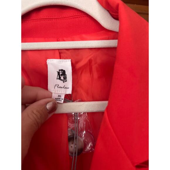Flawless double button Blazer poppy Red size xl - Picture 3 of 6